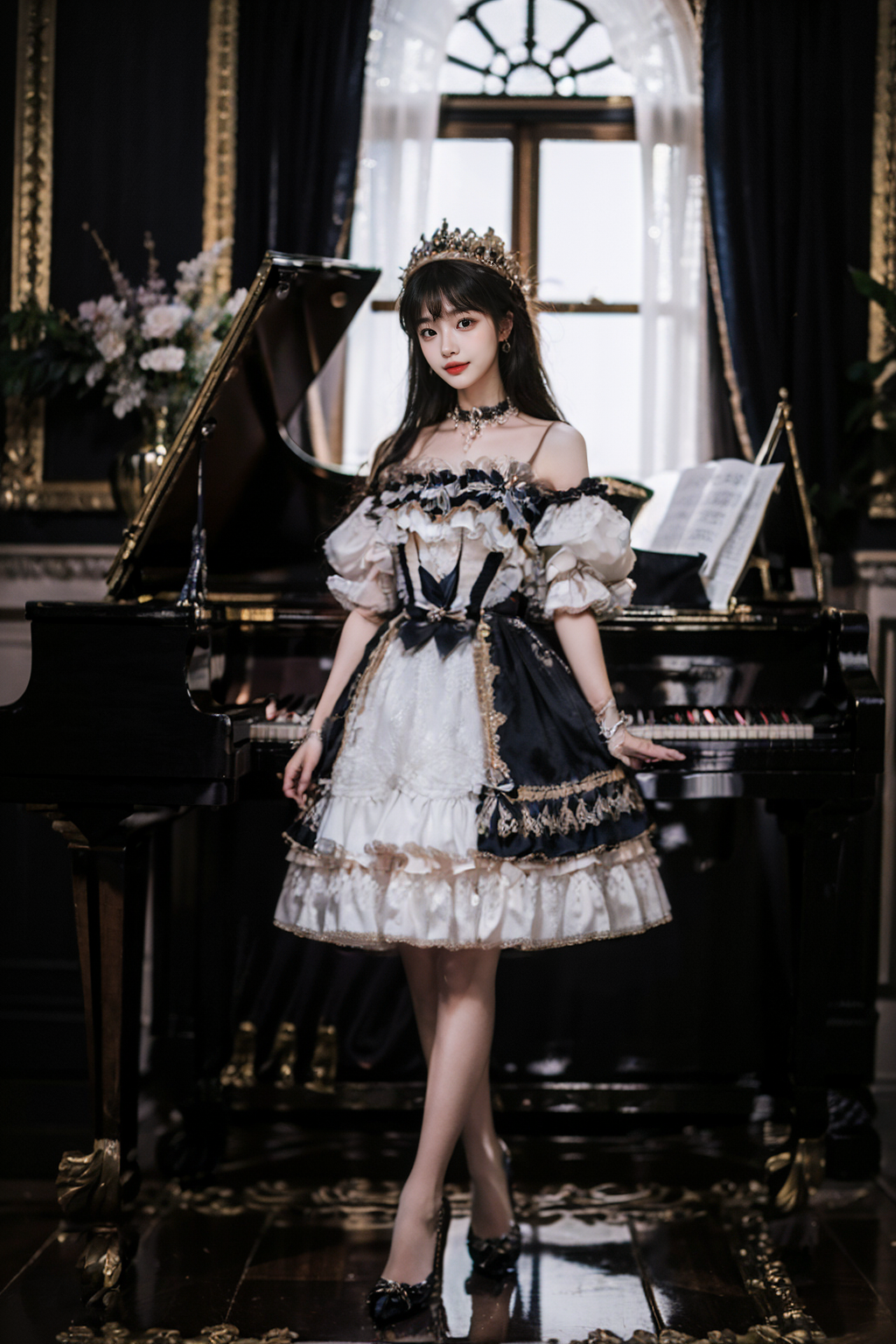01727-2721456601-realistic, photorealistic, masterpiece, absurdres, incredibly absurdres, extremely detailed, best quality, lodress, high heels,.png